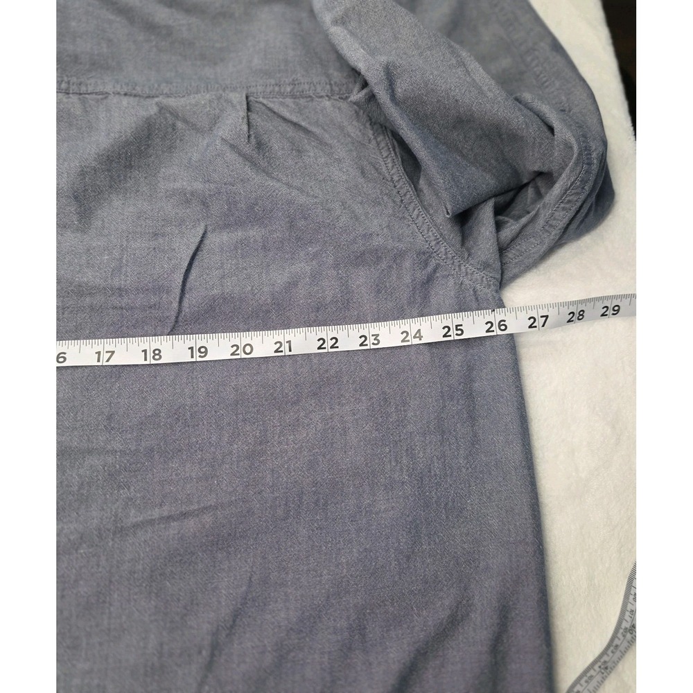 Carhartt Men's X Large Blue Loose Fit Long Sleeve Button Down Shirt Workwear - Picture 11 of 14